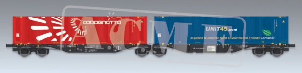 ACME 40394 - H0 - Containertragwagen Unit45, PKP Cargo, Ep. V-VI